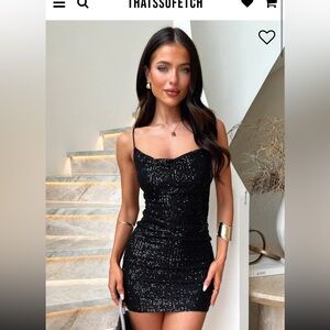 black sparkly mini dress worn once!